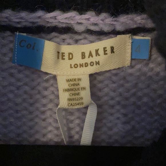 Ted Baker Mohair Striped Knit Sweater - Picture 7 of 9